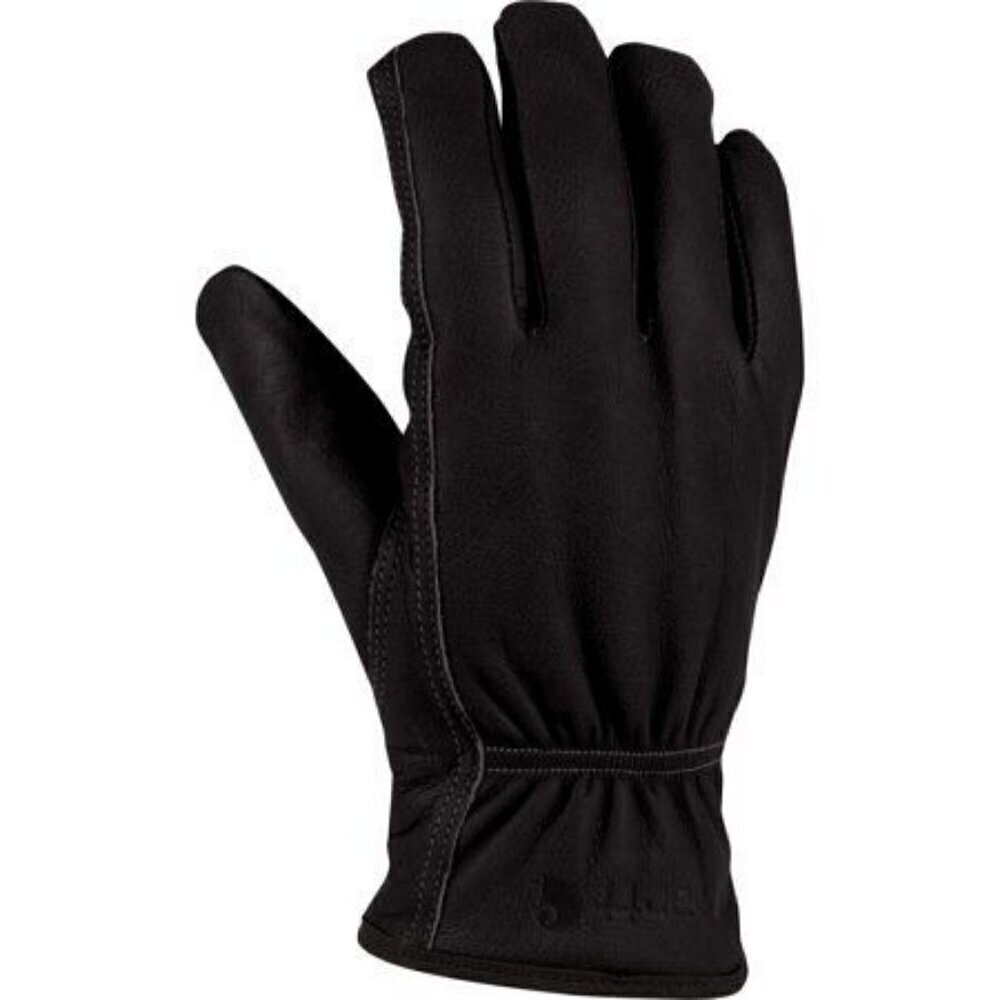 Carhartt Men's XL Loose Insulated Synthetic Leather Open Cuff Glove Black GW0552